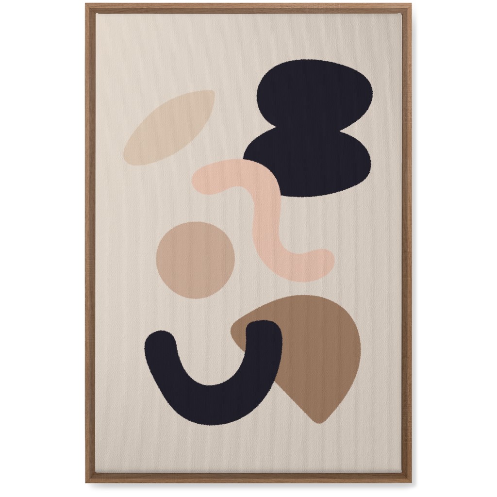 Abstract Collage - Neutral Wall Art, Natural, Single piece, Canvas, 20x30, Beige