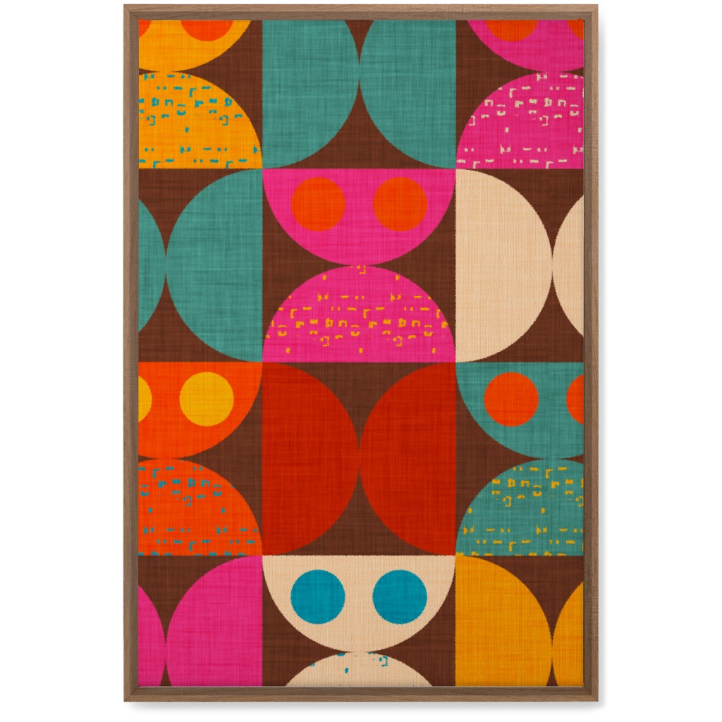 Mid Mod Owl - Multi Wall Art, Natural, Single piece, Canvas, 20x30, Multicolor