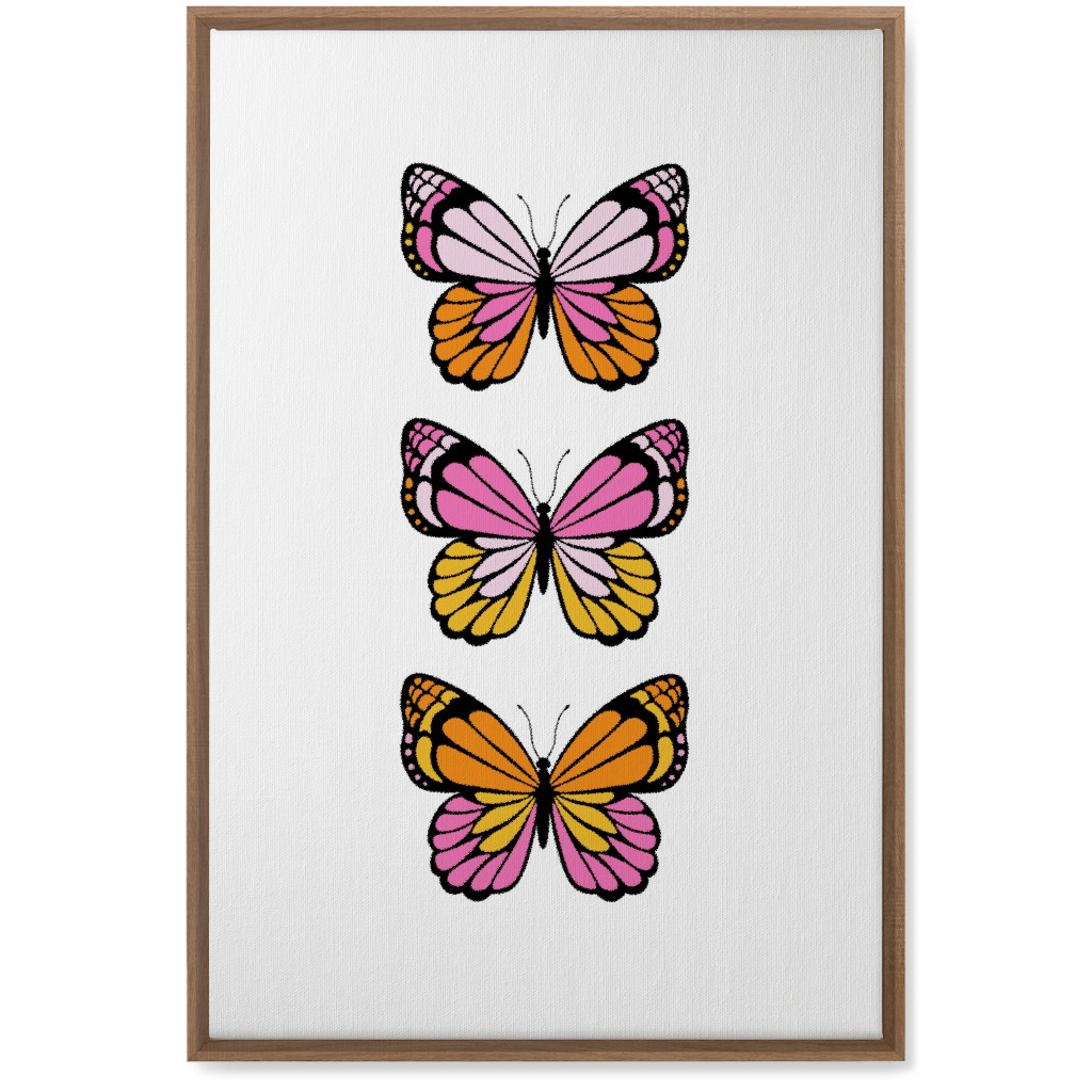 Butterfly Y2k - Warm Wall Art, Natural, Single piece, Canvas, 20x30, Multicolor