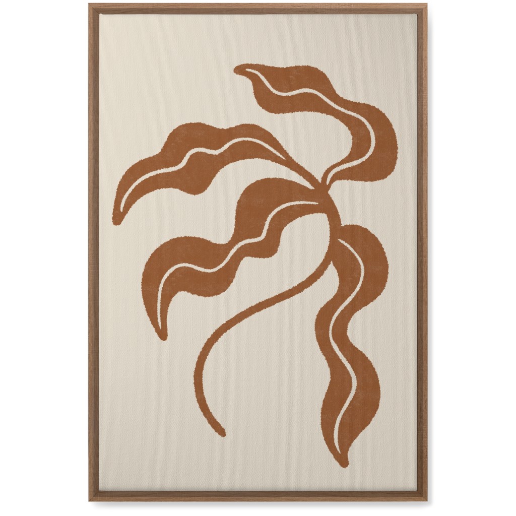 Minimalist Foliage - Neutral Wall Art, Natural, Single piece, Canvas, 20x30, Beige