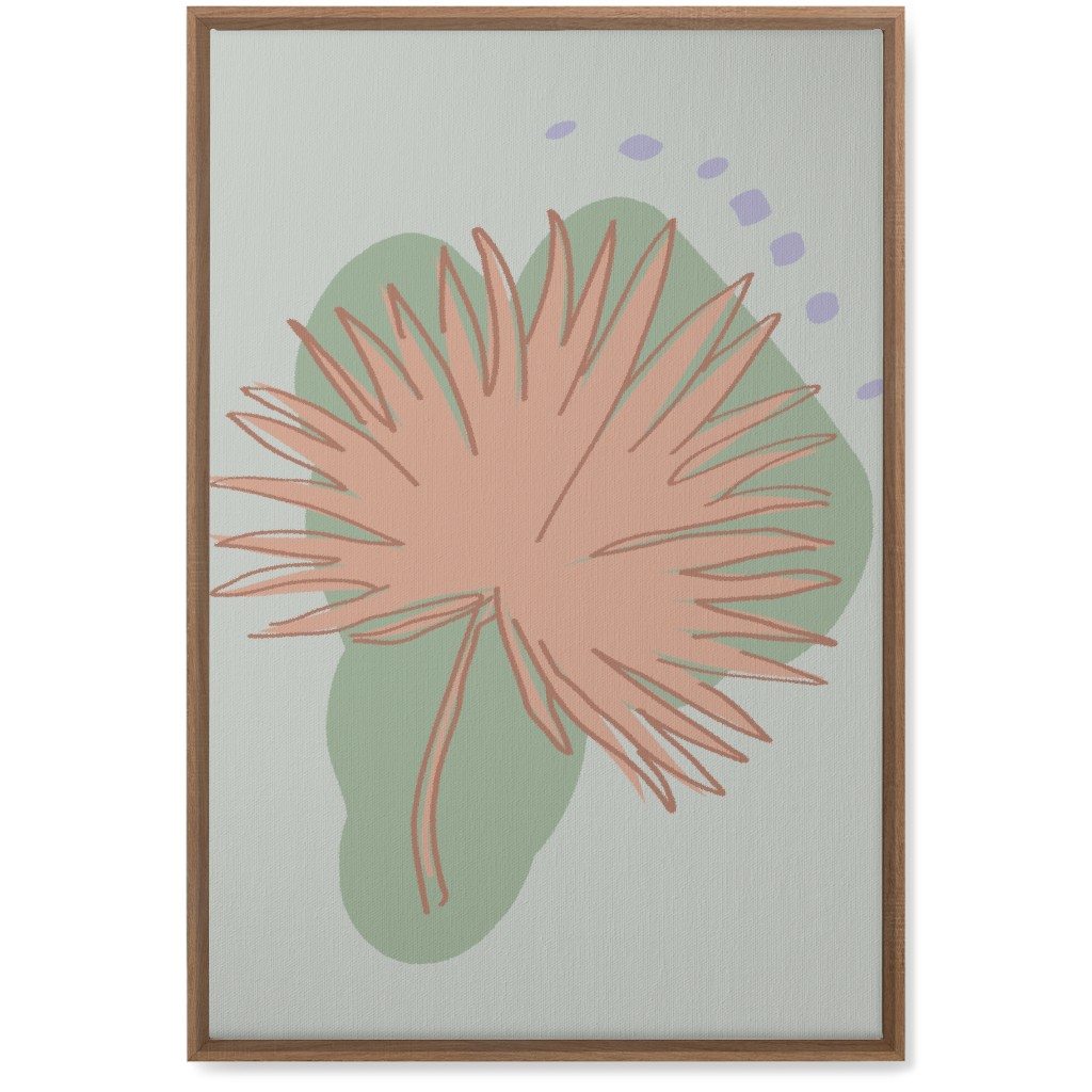 Modern Sabal Palm - Green Wall Art, Natural, Single piece, Canvas, 20x30, Green