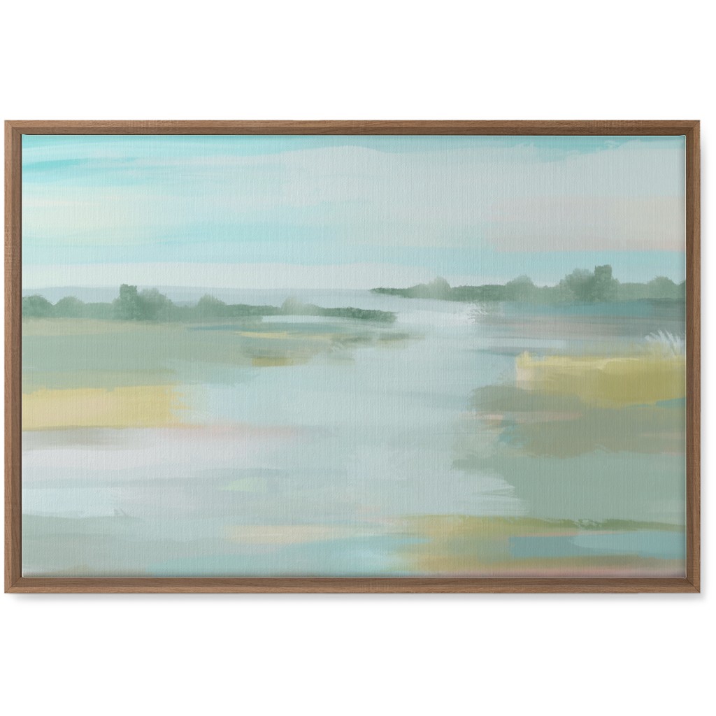 Tidewater Wall Art, Natural, Single piece, Canvas, 20x30, Blue, True Blue