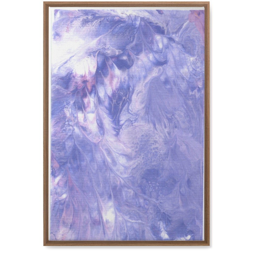 Acrylic Pour - Purple Wall Art, Natural, Single piece, Canvas, 20x30, Purple