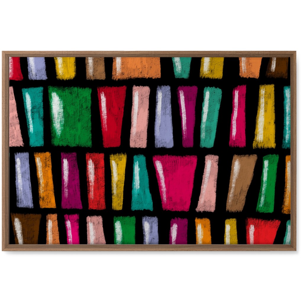 Stained Glass Abstract - Multi Wall Art, Natural, Single piece, Canvas, 20x30, Multicolor