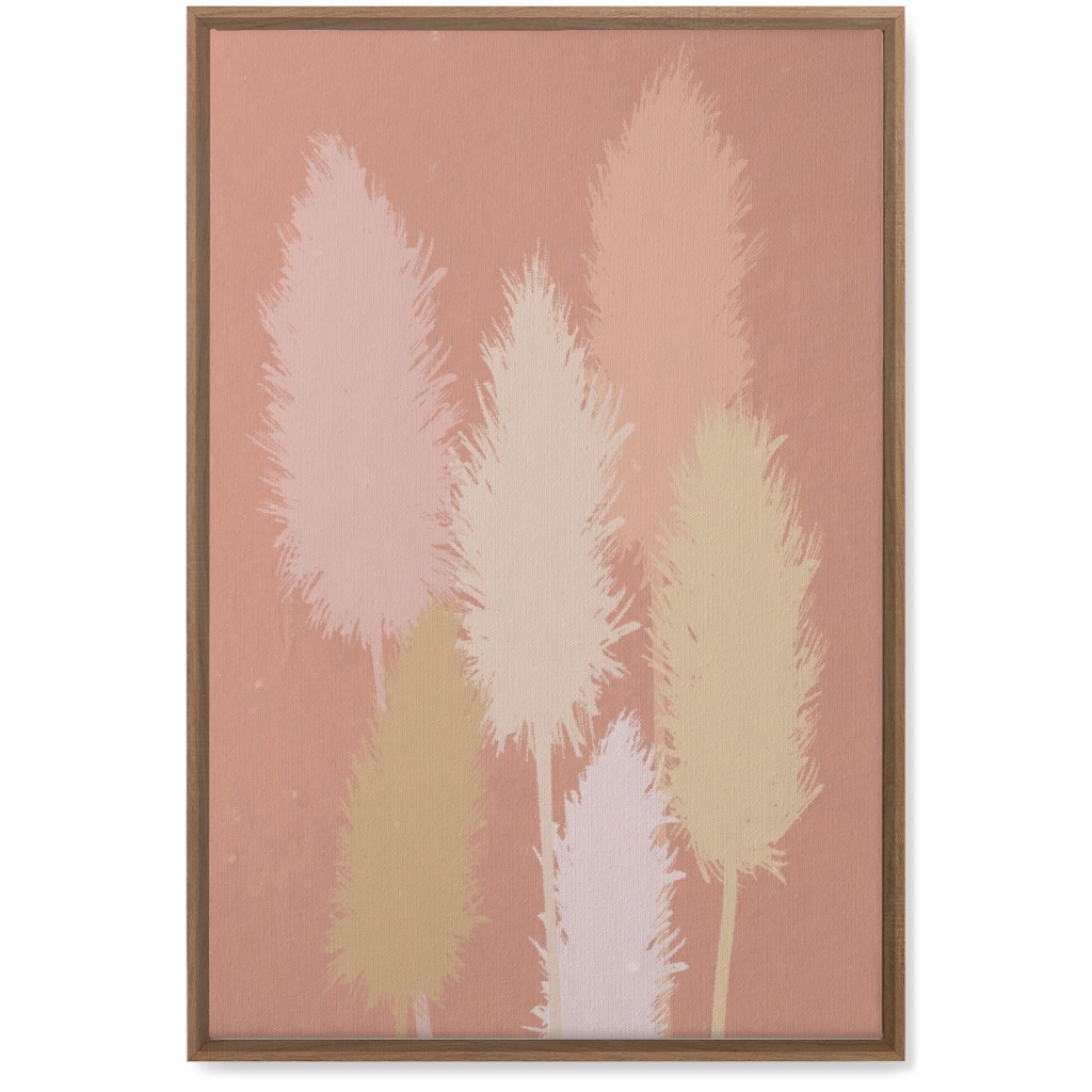 Pampas Grass - Pink Wall Art, Natural, Single piece, Canvas, 20x30, Pink
