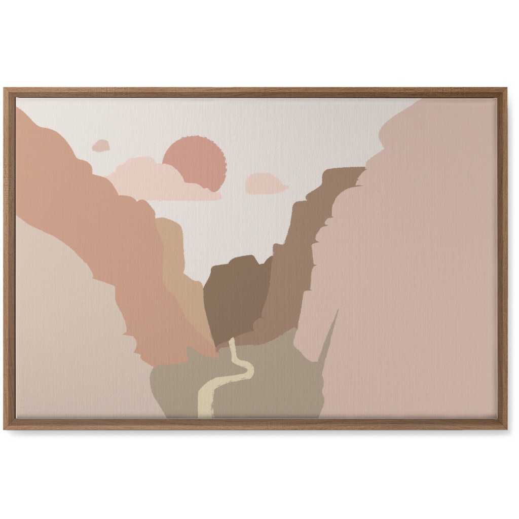 Zions Landscape Wall Art, Natural, Single piece, Canvas, 20x30, Pink, Beige