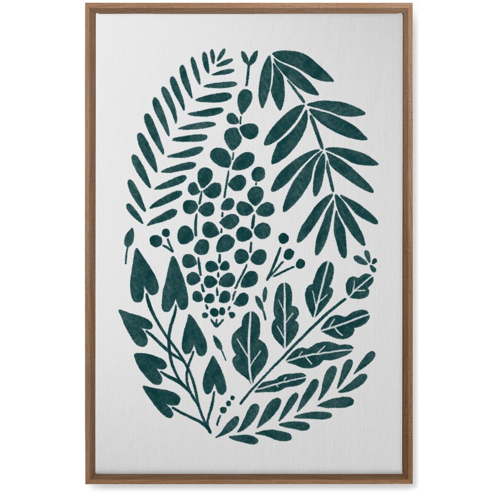 Botanical Composition Wall Art, Natural, Single piece, Canvas, 20x30, Green, Hemlock