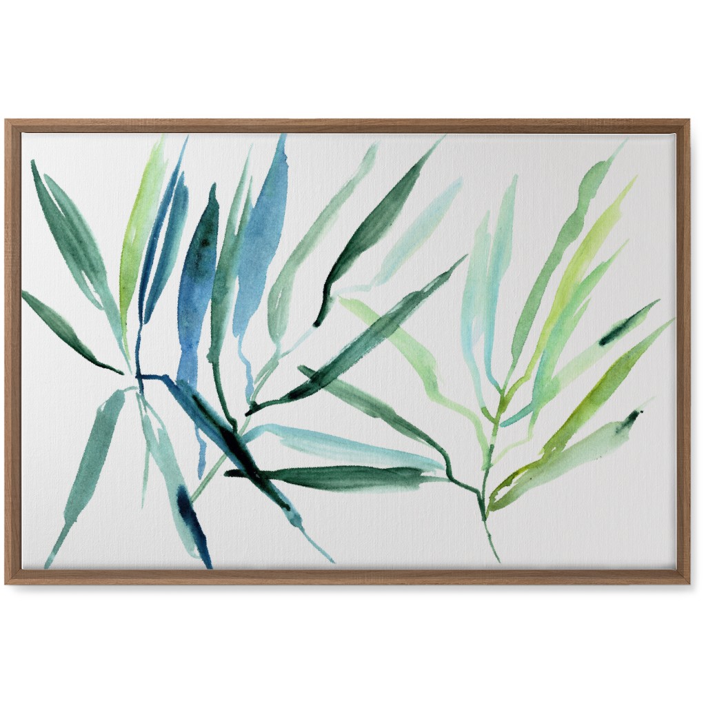 Watercolor Tropical Botanicals Wall Art, Natural, Single piece, Canvas, 20x30, Green
