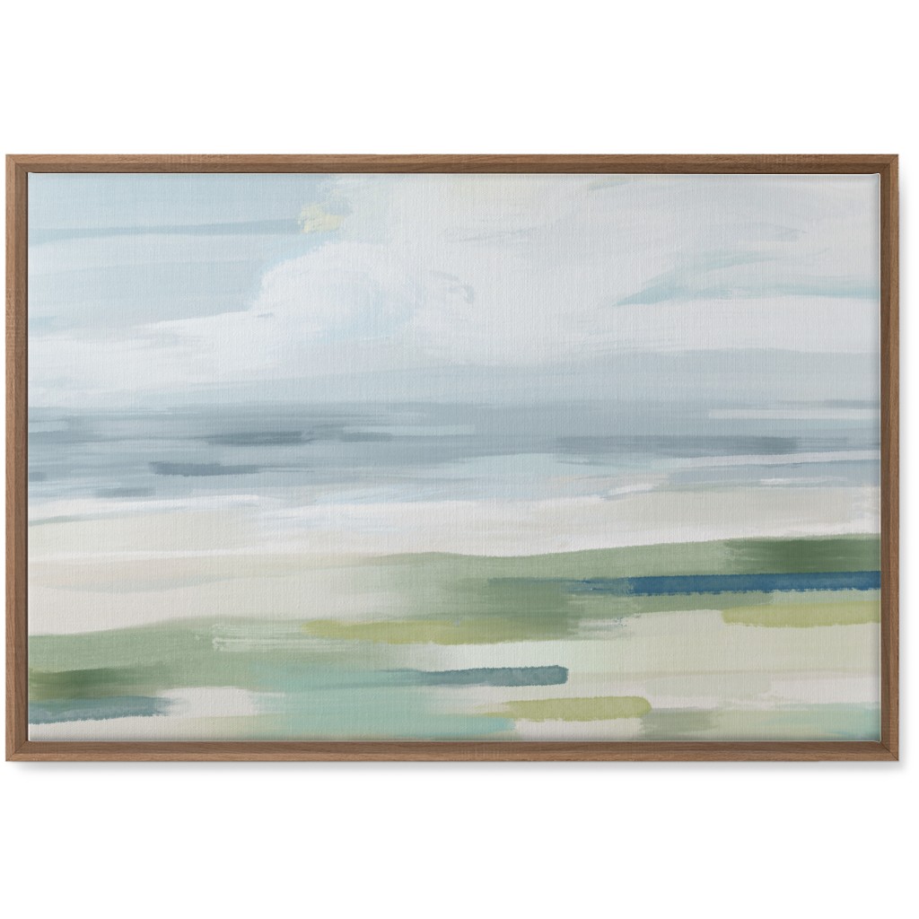 Shore Line Wall Art, Natural, Single piece, Canvas, 20x30, Blue