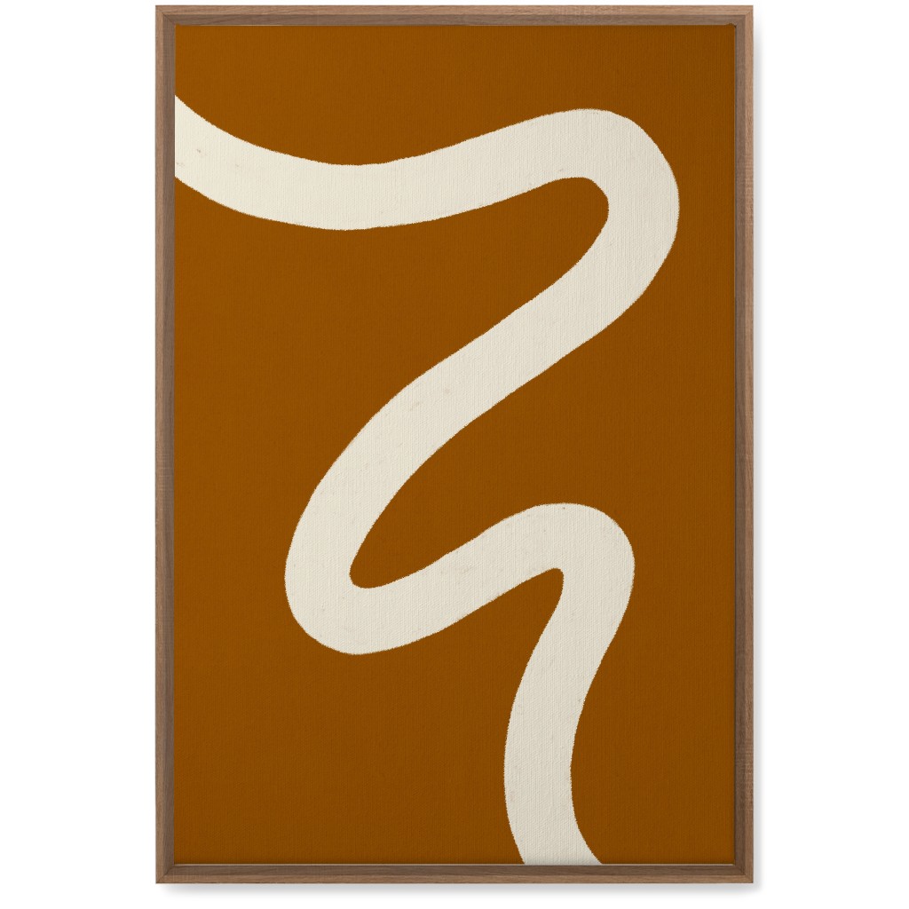 Tangled Brush Strokes Iv Wall Art, Natural, Single piece, Canvas, 20x30, Orange