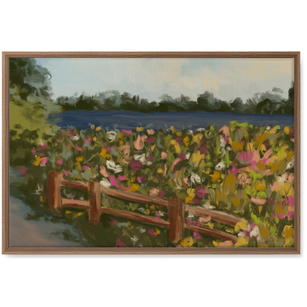 Painted Field of Flowers Wall Art, Natural, Single piece, Canvas, 20x30, Multicolor