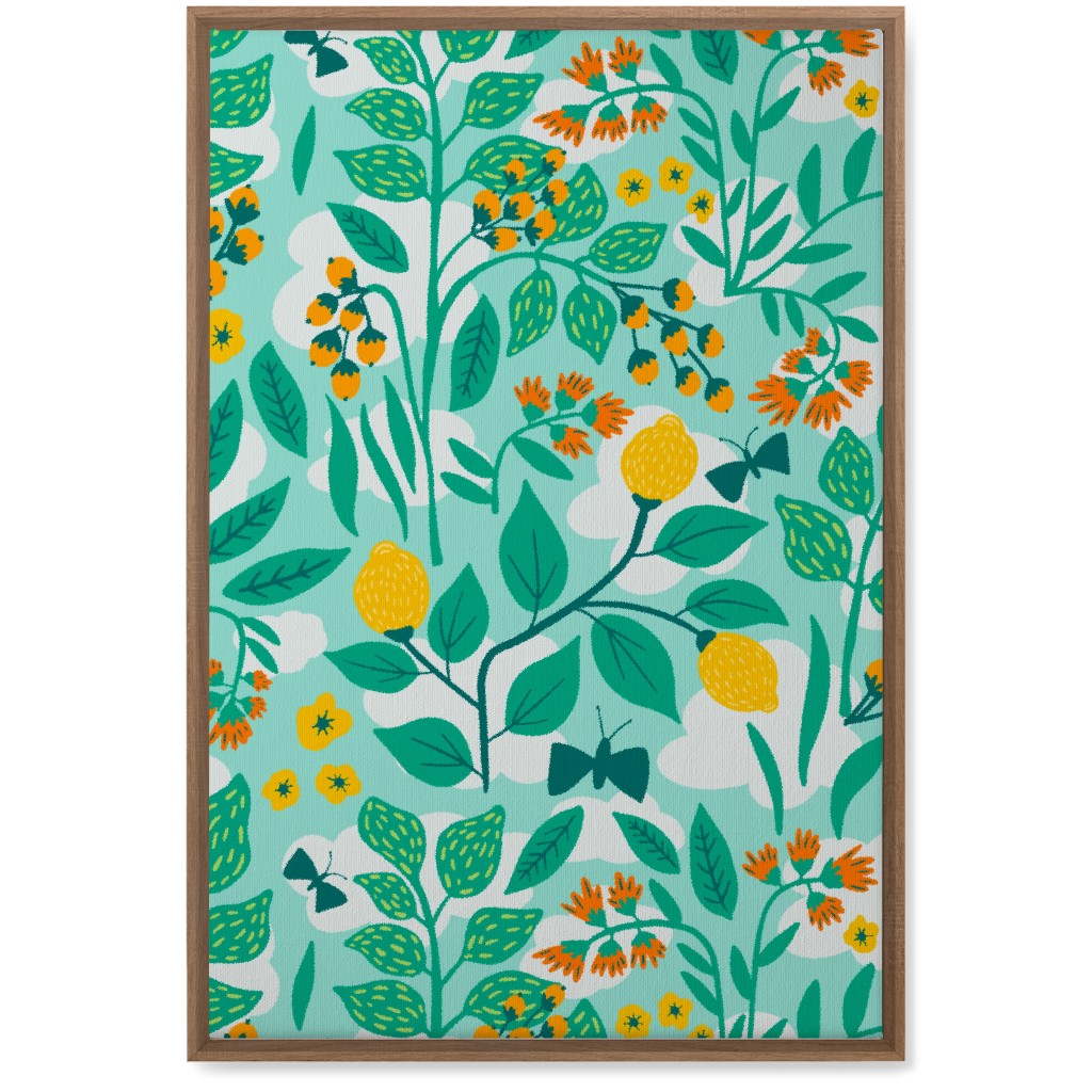 Color Garden - Green Wall Art, Natural, Single piece, Canvas, 20x30, Green