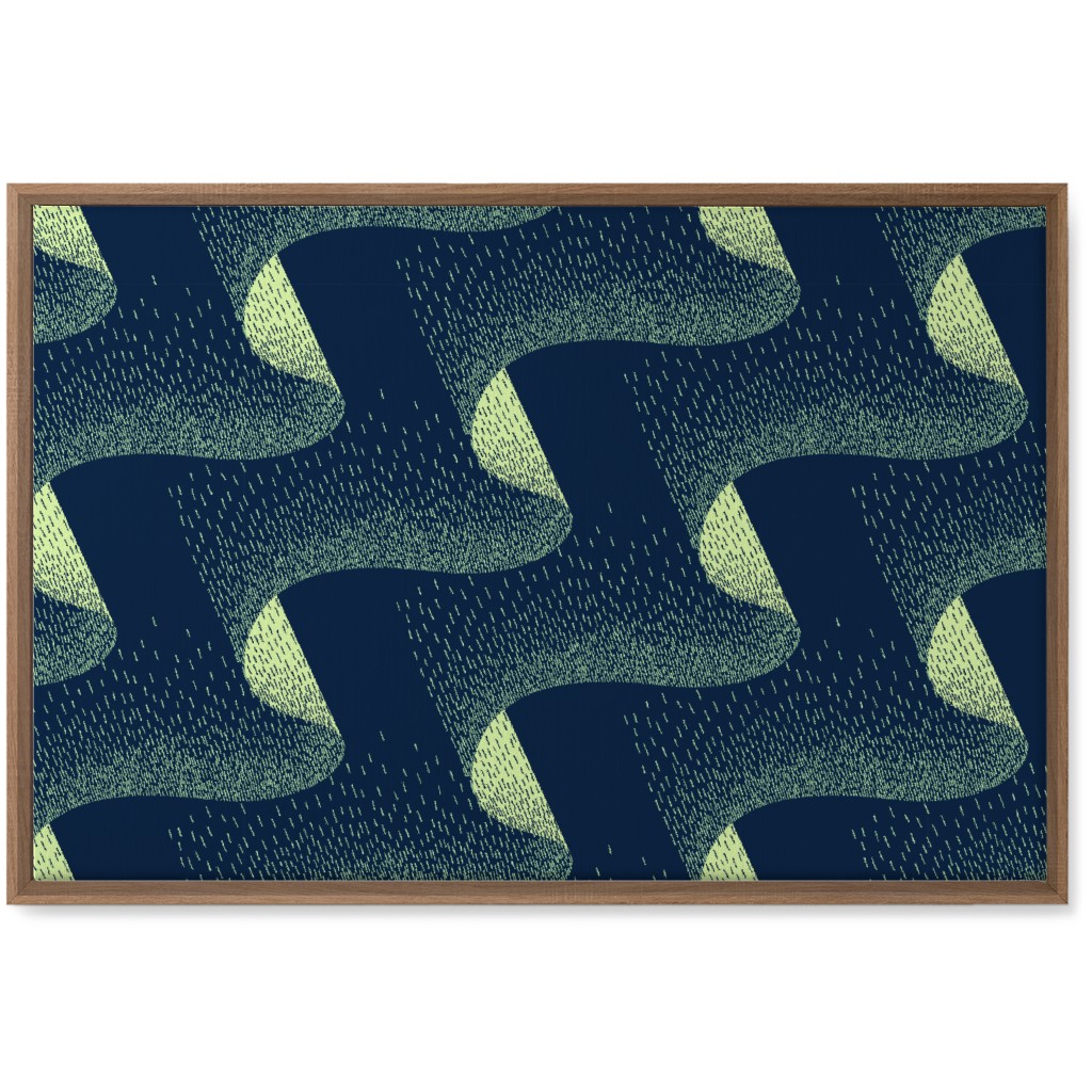 Aurora Wall Art, Natural, Single piece, Canvas, 20x30, Blue, True Blue