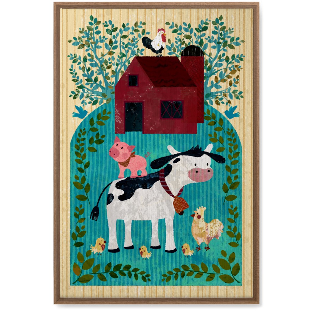 Farm Life - Animals & Barn Wall Art, Natural, Single piece, Canvas, 20x30, Multicolor