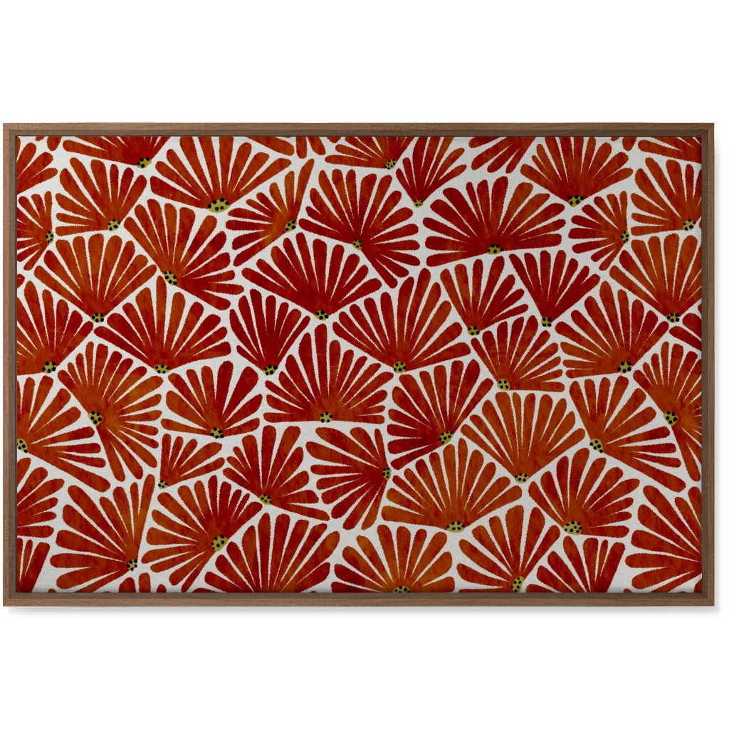 Solie Wall Art, Natural, Single piece, Canvas, 24x36, Red, Cinnamon