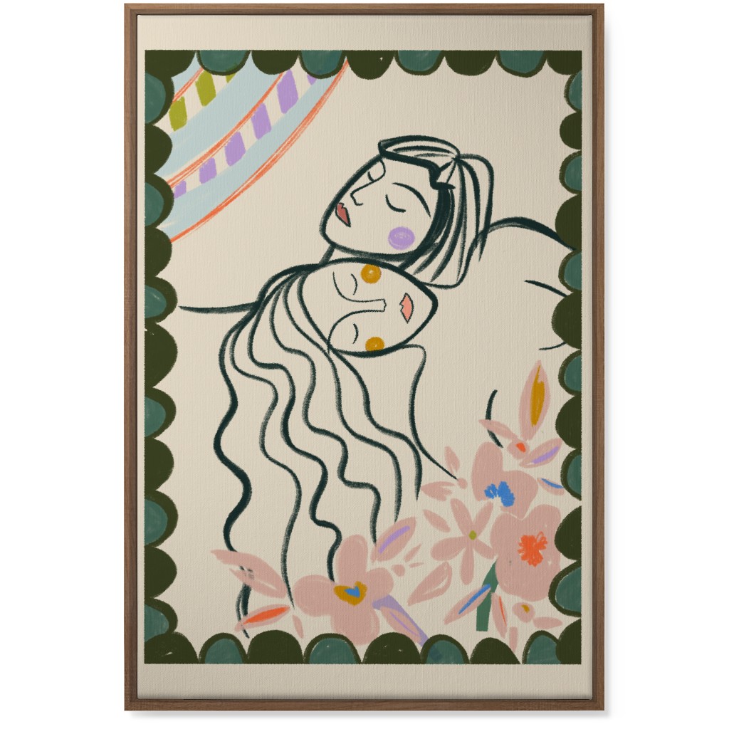 You Can Lean on Me Wall Art, Natural, Single piece, Canvas, 24x36, Multicolor