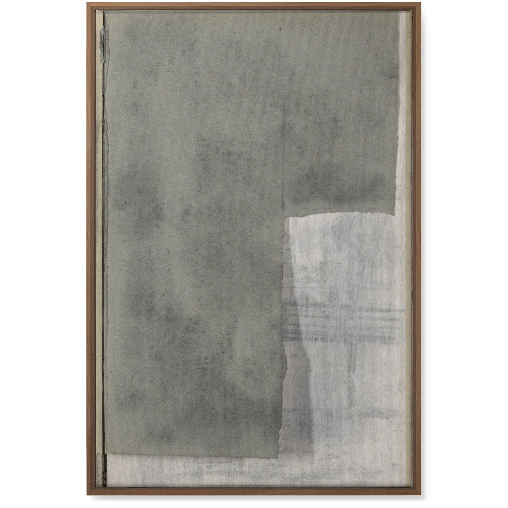 Right Graphite Diptych Wall Art, Natural, Single piece, Canvas, 24x36, Gray