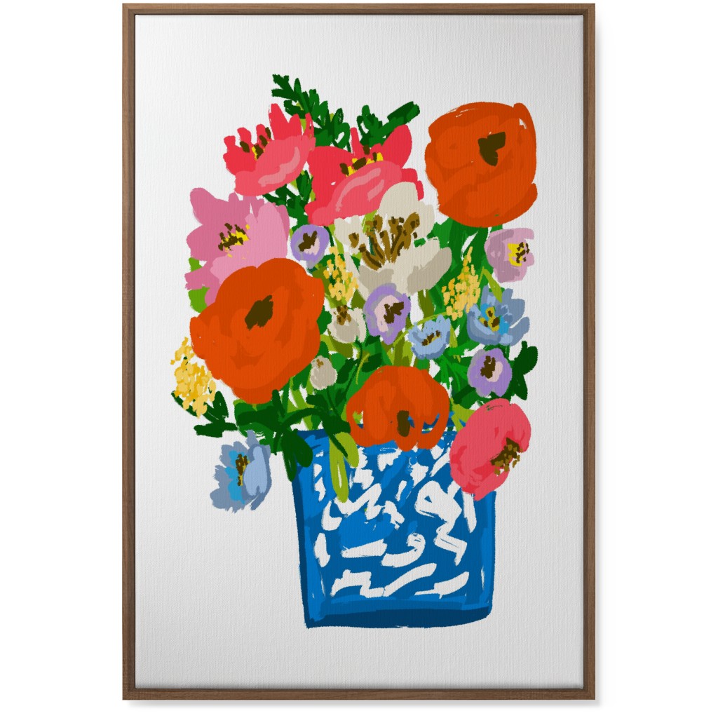 Helena Blooms - Multi Wall Art, Natural, Single piece, Canvas, 24x36, Multicolor