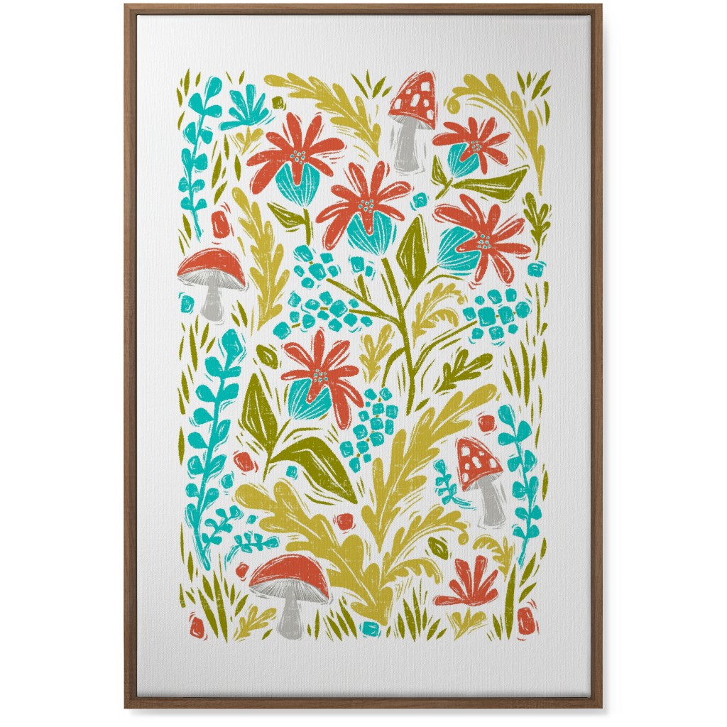 Botanical Forest - Multi Wall Art, Natural, Single piece, Canvas, 24x36, Multicolor
