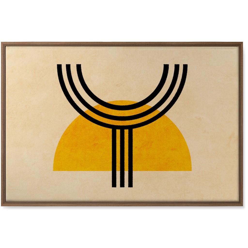 Olympus Abstract - Yellow Wall Art, Natural, Single piece, Canvas, 24x36, Yellow
