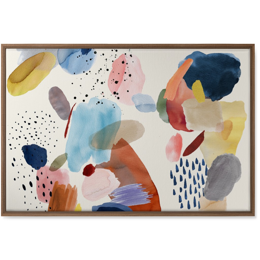 Mineral Abstract - Multi Wall Art, Natural, Single piece, Canvas, 24x36, Multicolor