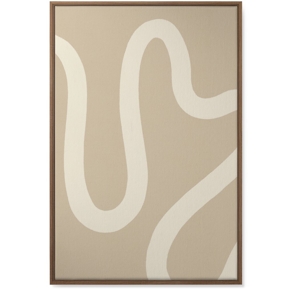 Tangled Brush Strokes Iii Wall Art, Natural, Single piece, Canvas, 24x36, Beige, Wheat