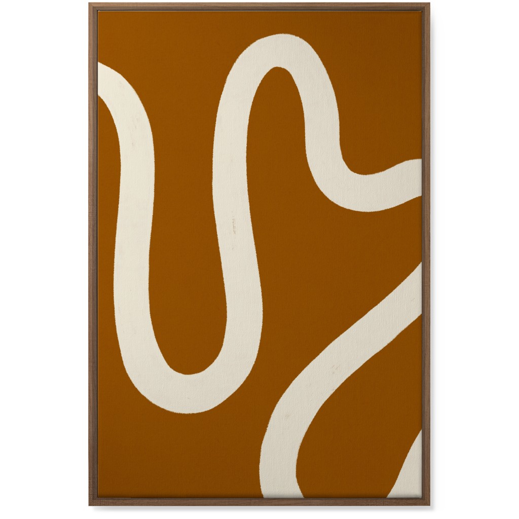 Tangled Brush Strokes Iii Wall Art, Natural, Single piece, Canvas, 24x36, Orange, Earth
