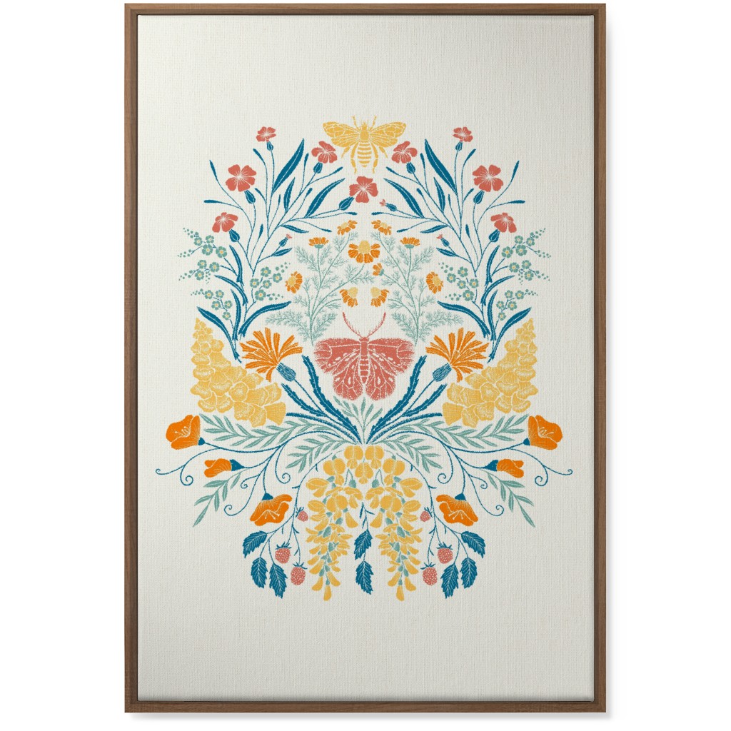 Wildflowers Wall Art, Natural, Single piece, Canvas, 24x36, Multicolor