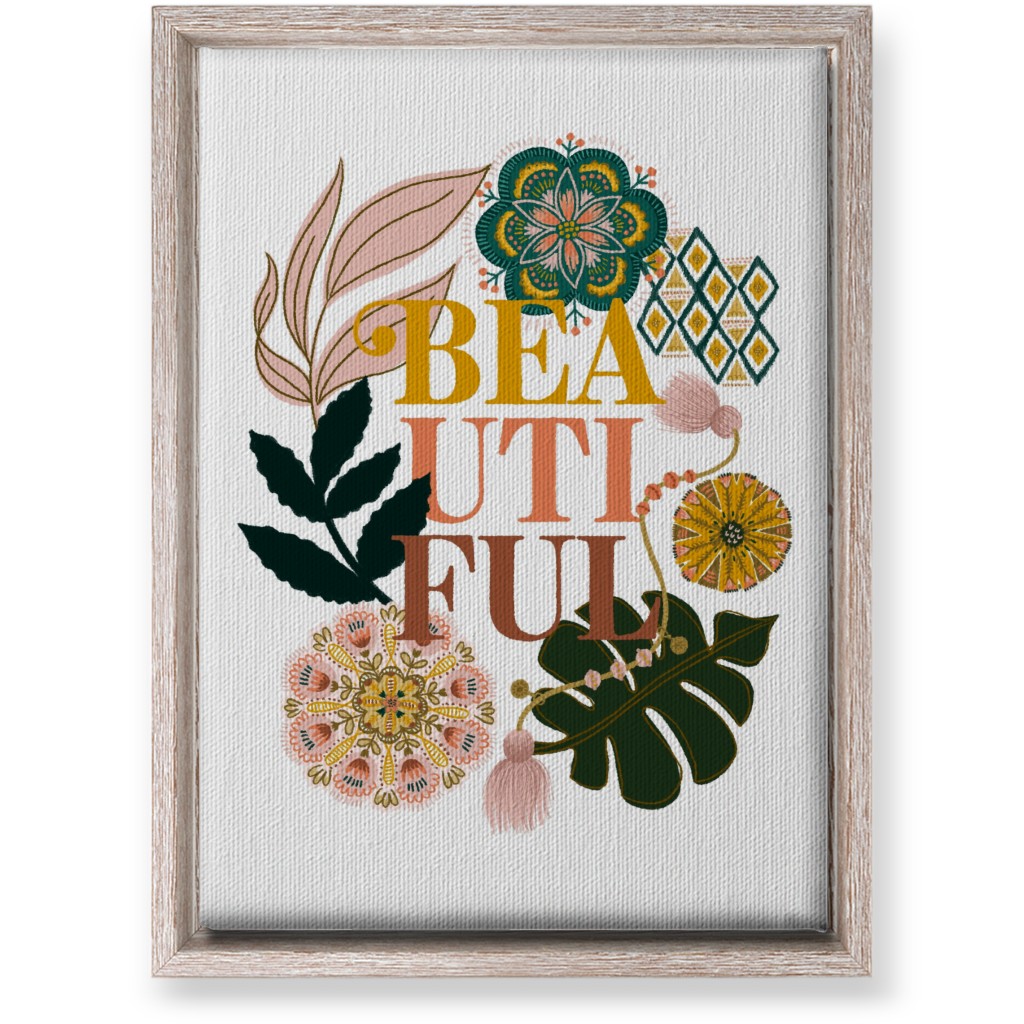 Boho Beauty - Multi Botanical Wall Art, Rustic, Single piece, Canvas, 10x14, Multicolor