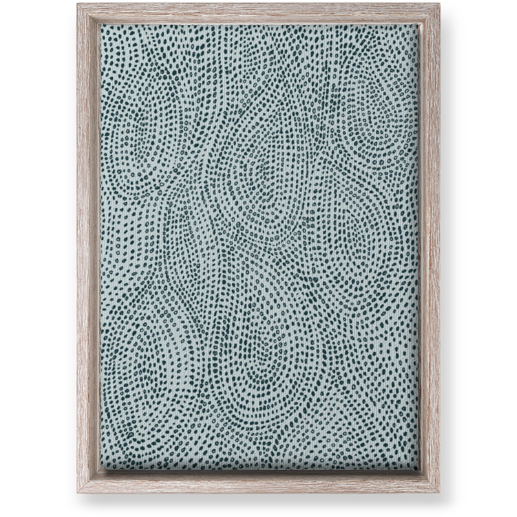 Drop Dots - Blue Wall Art, Rustic, Single piece, Canvas, 10x14, Blue, True Blue