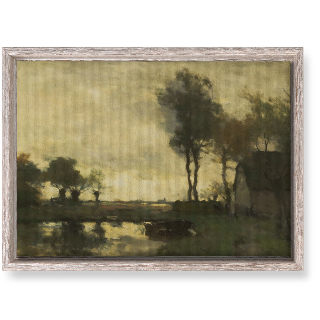 on Golden Pond Wall Art, Rustic, Single piece, Canvas, 10x14, Green, Classic Green