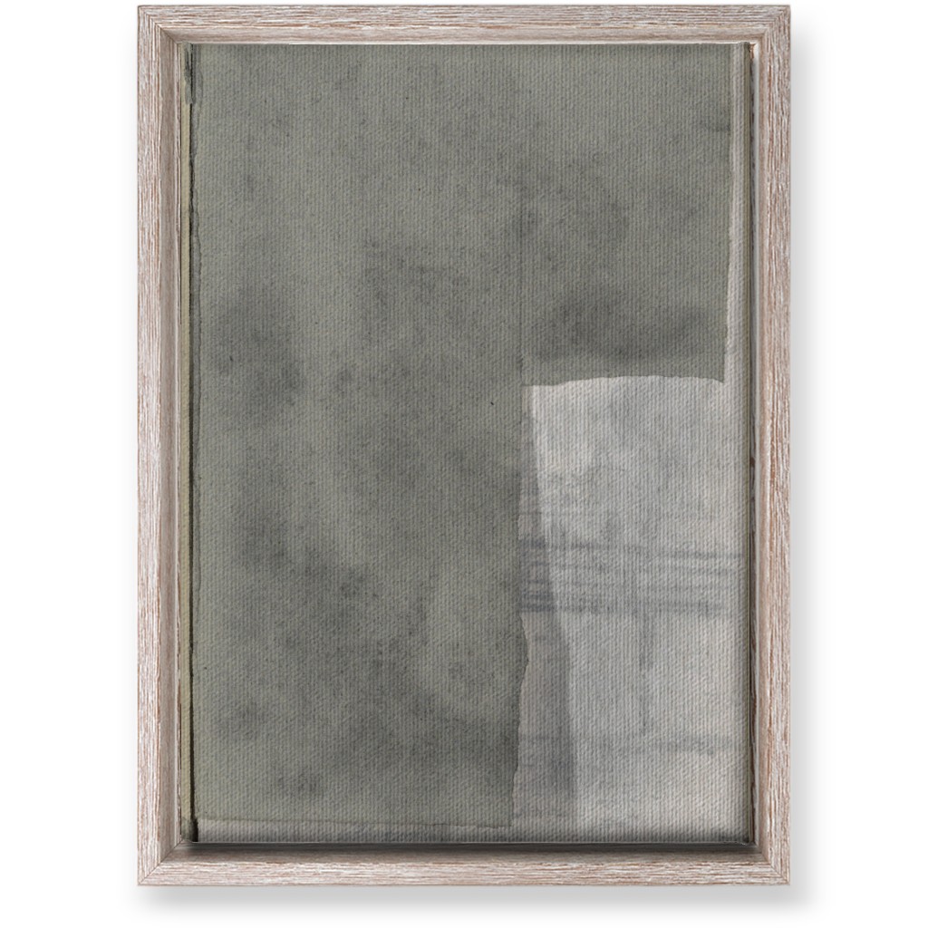 Right Graphite Diptych Wall Art, Rustic, Single piece, Canvas, 10x14, Gray, Gray