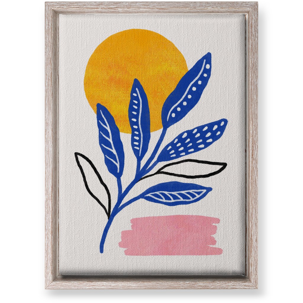 Leaves At Sunset Wall Art, Rustic, Single piece, Canvas, 10x14, Multicolor
