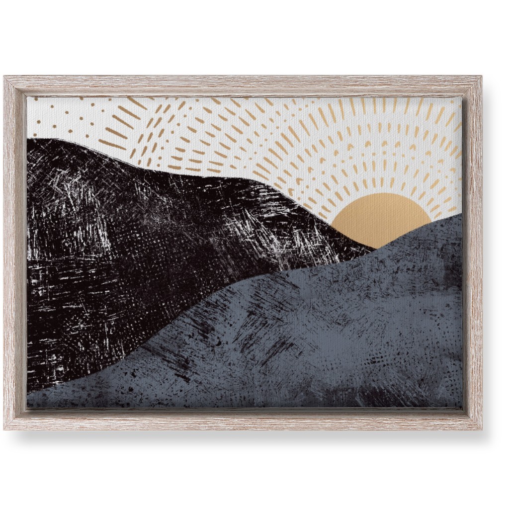 Sunrise on Mountains - Earth Tones Wall Art, Rustic, Single piece, Canvas, 10x14, Multicolor