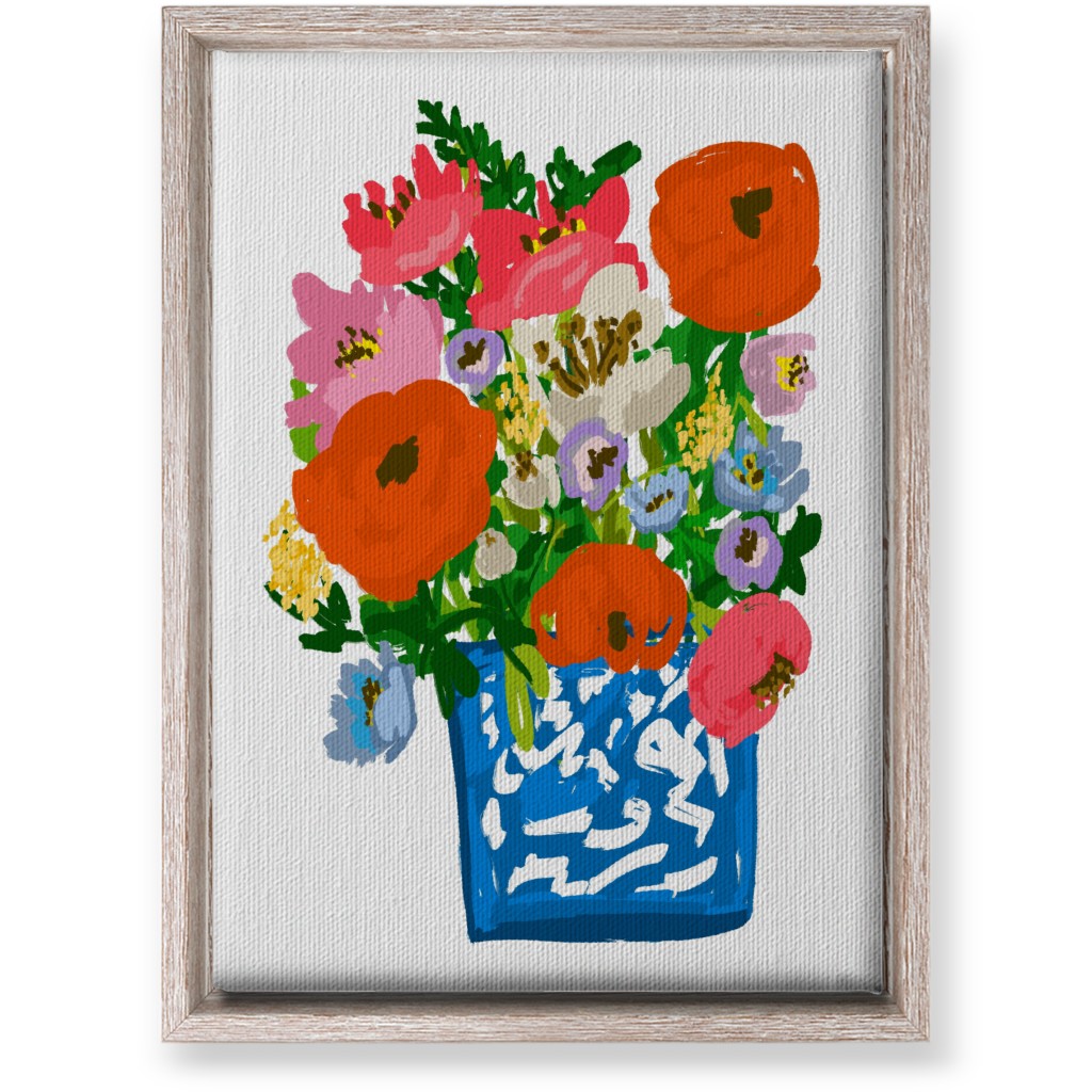 Helena Blooms - Multi Wall Art, Rustic, Single piece, Canvas, 10x14, Multicolor