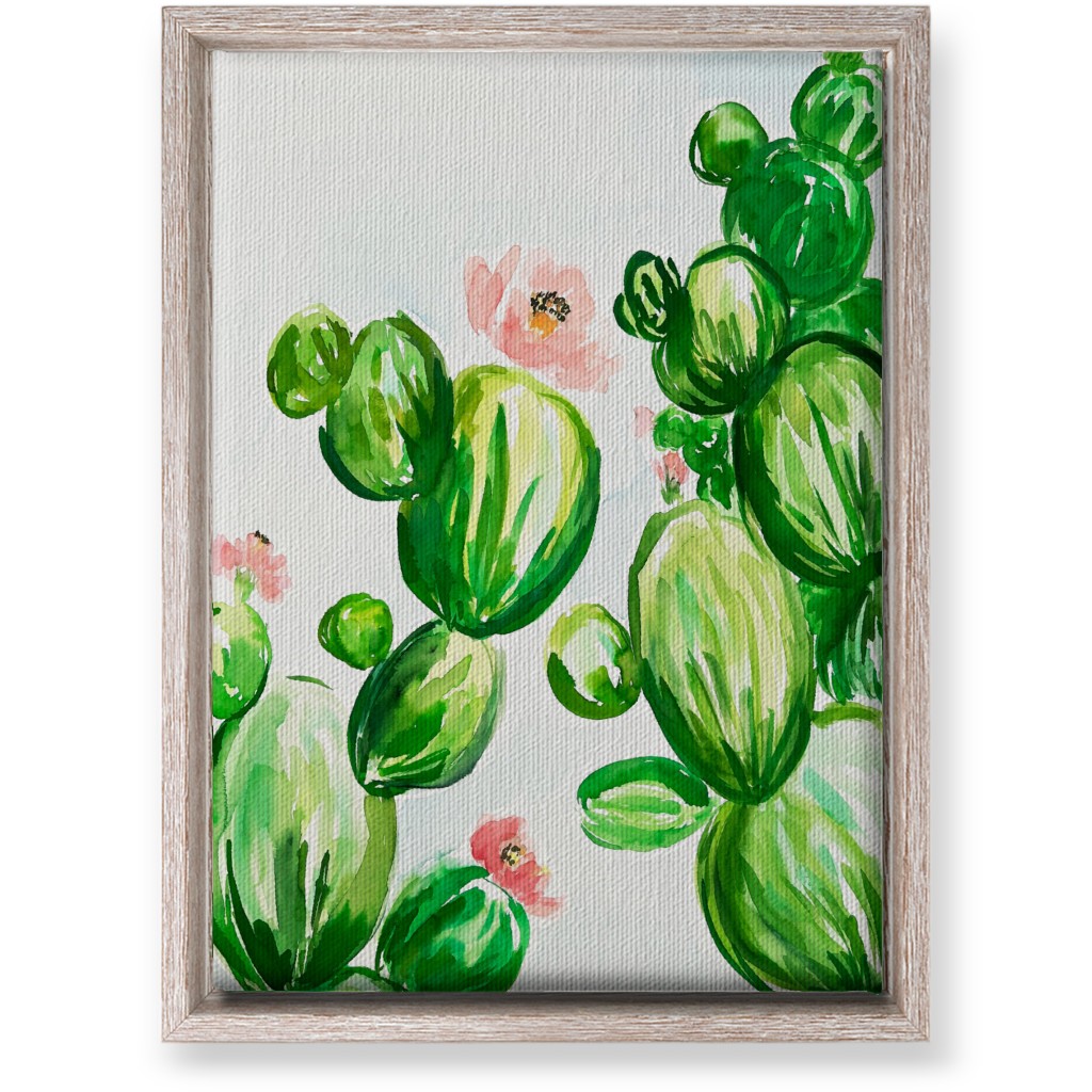 Desert Sunset - Green Wall Art, Rustic, Single piece, Canvas, 10x14, Green