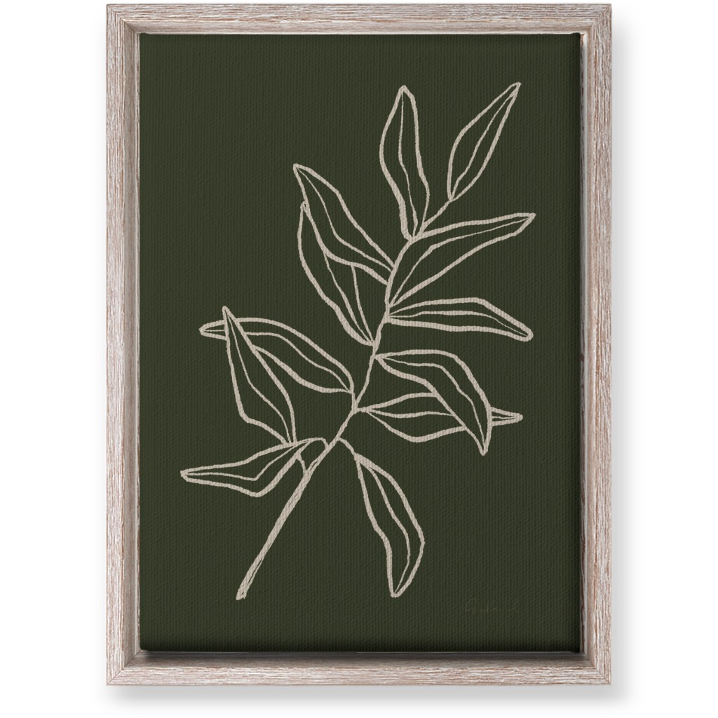 Botanical Eucalyptus Wall Art, Rustic, Single piece, Canvas, 10x14, Green, Gray