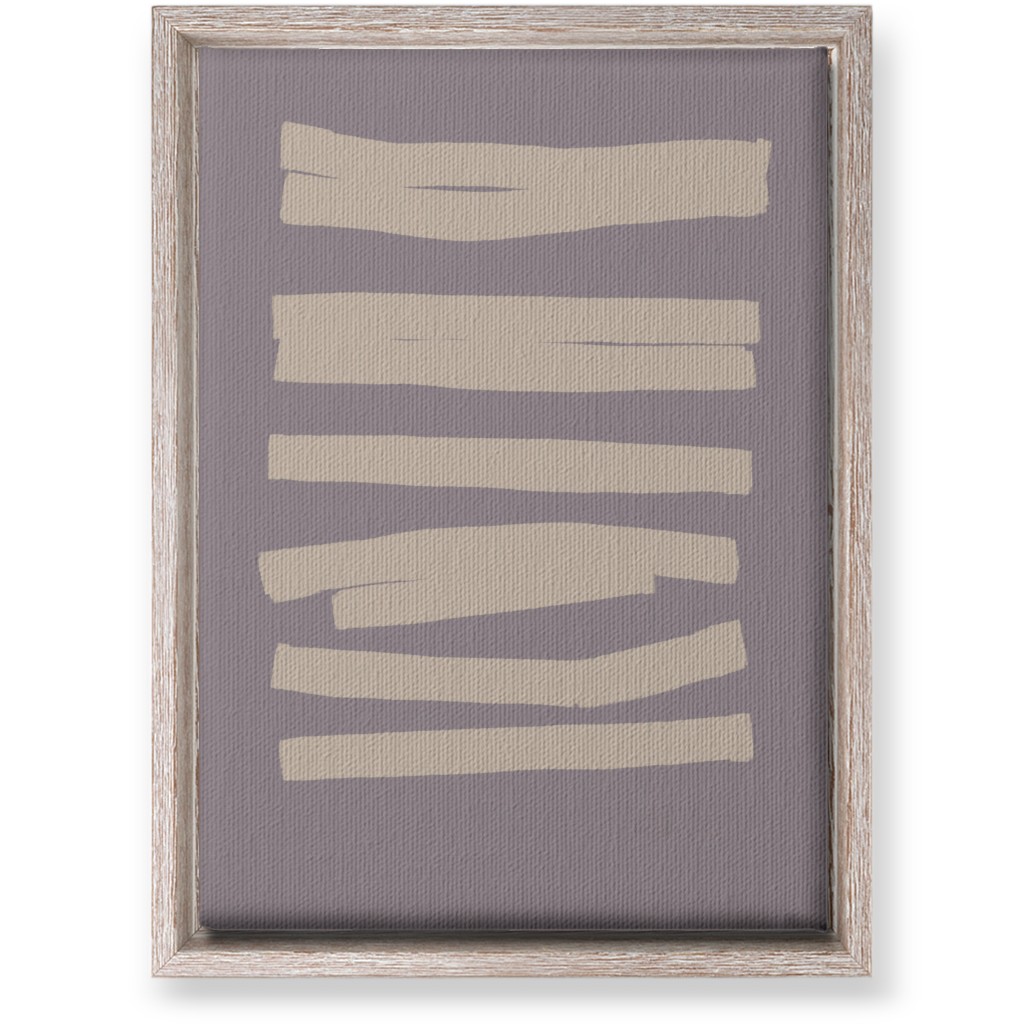 Abstract Bold Stripes I Wall Art, Rustic, Single piece, Canvas, 10x14, Purple, Clay