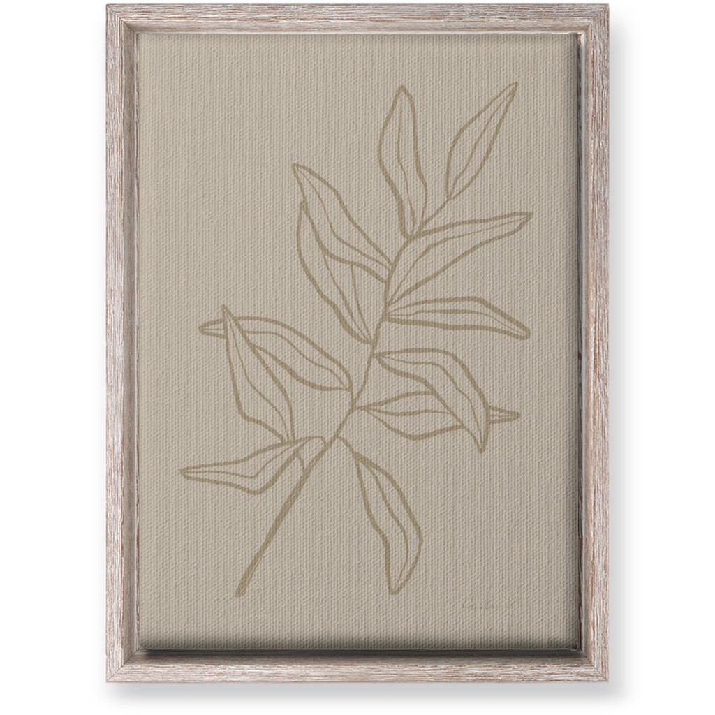 Botanical Eucalyptus Wall Art, Rustic, Single piece, Canvas, 10x14, Beige, Pebble