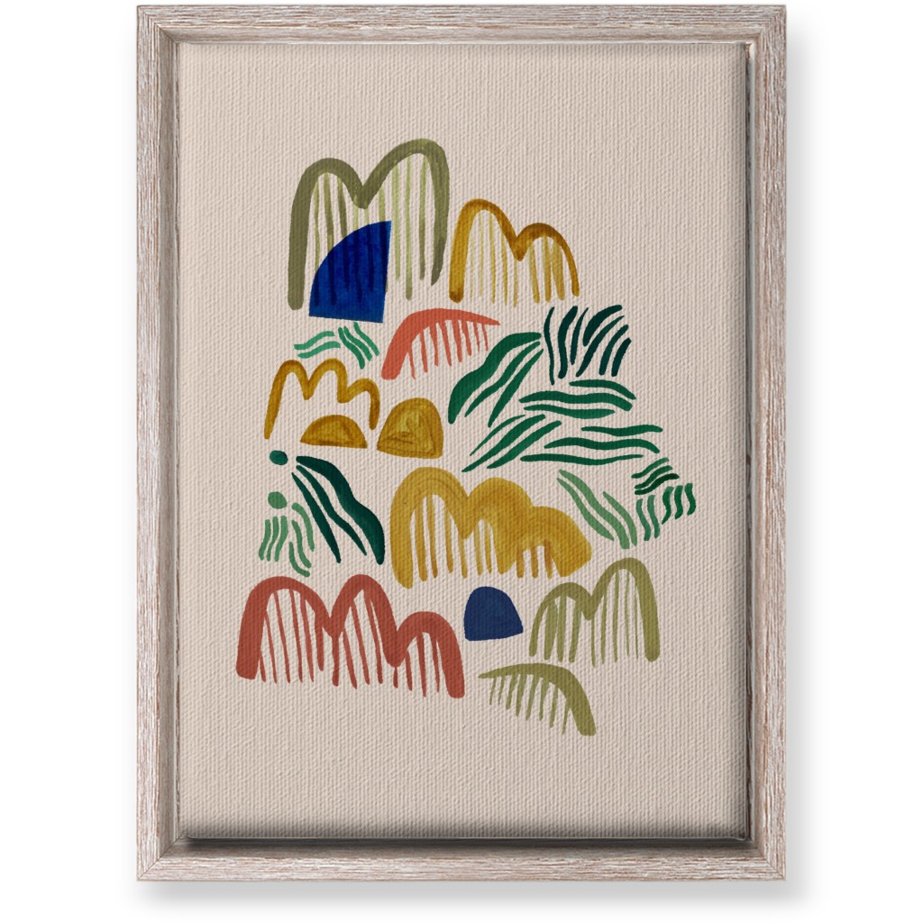 Hills Watercolor - Multi Wall Art, Rustic, Single piece, Canvas, 10x14, Multicolor