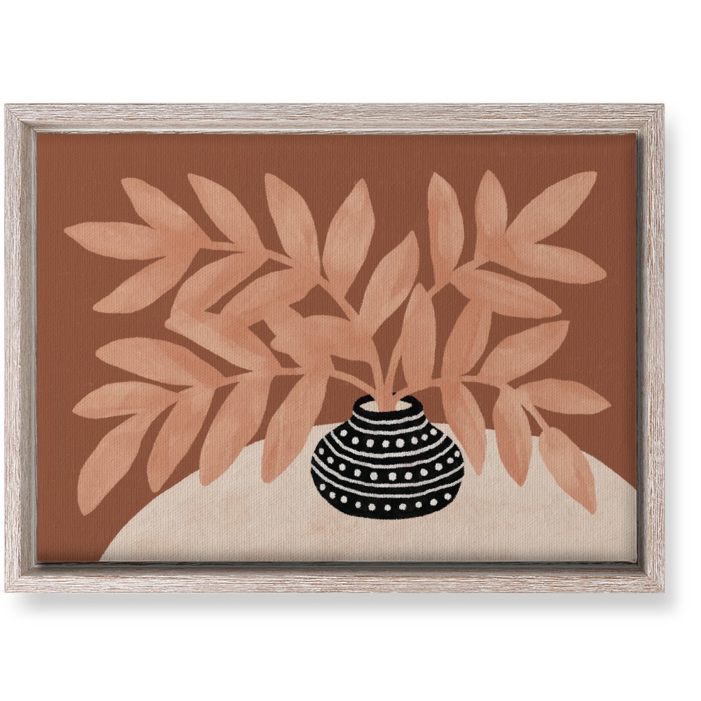 the Vase Iii - Neutral Wall Art, Rustic, Single piece, Canvas, 10x14, Pink