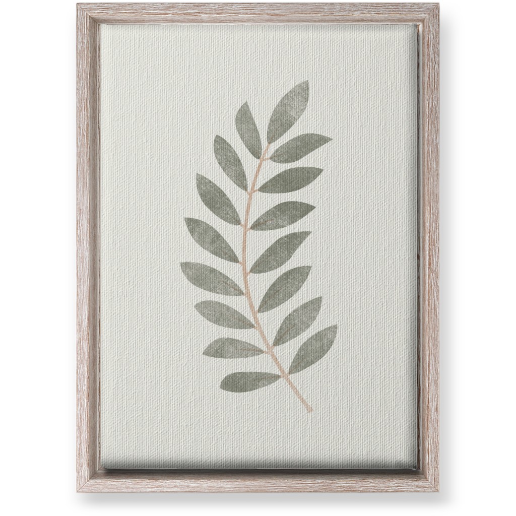Botanical Leaf Ii Wall Art, Rustic, Single piece, Canvas, 10x14, Green