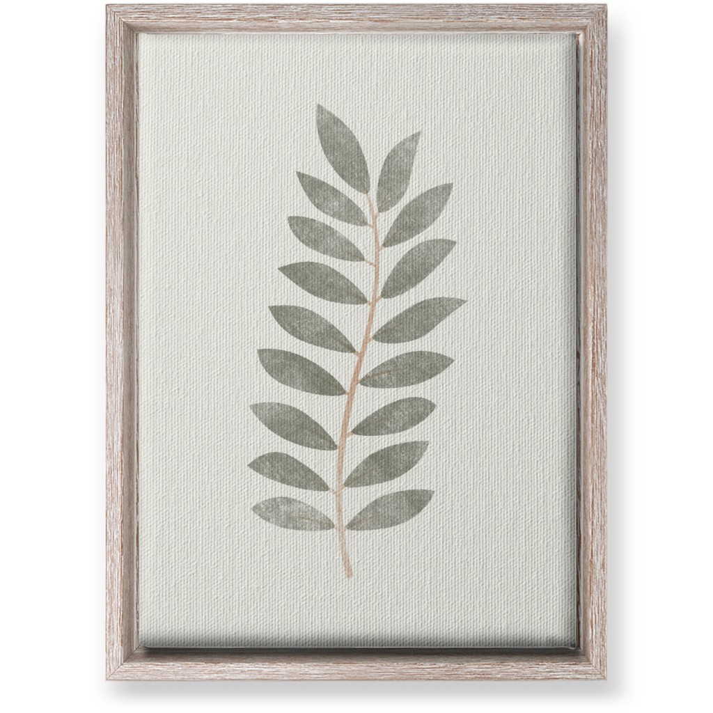 Botanical Leaf Iii Wall Art, Rustic, Single piece, Canvas, 10x14, Green, Sage