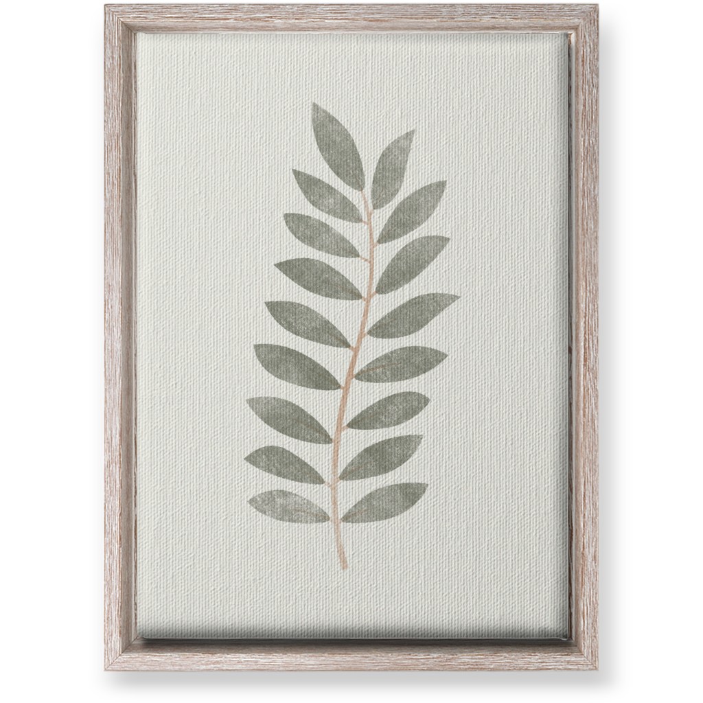 Botanical Leaf Iii Wall Art, Rustic, Single piece, Canvas, 10x14, Green