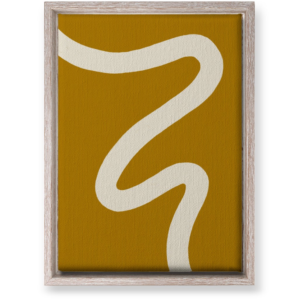 Tangled Brush Strokes Iv Wall Art, Rustic, Single piece, Canvas, 10x14, Yellow, Golden