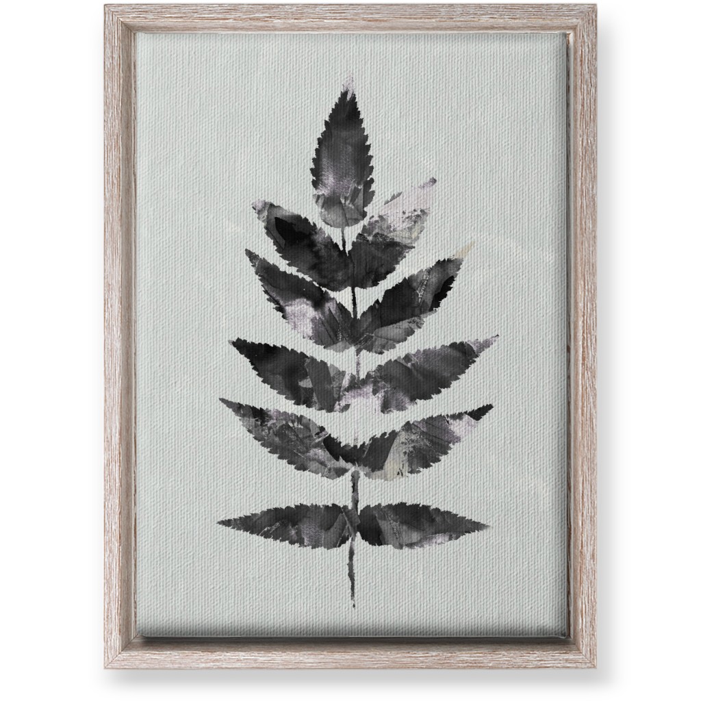 Botanical Leaf Wall Art, Rustic, Single piece, Canvas, 10x14, Beige