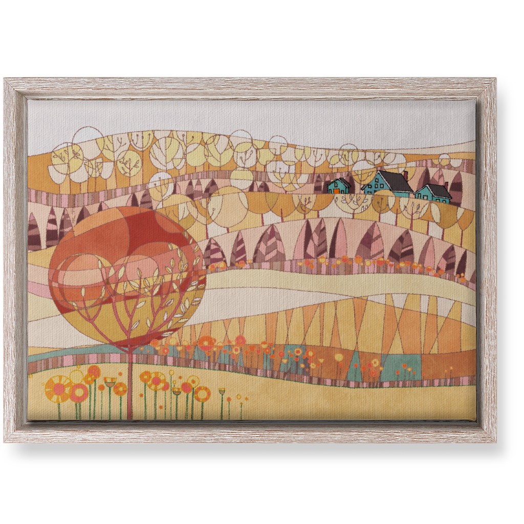 Lana's Landscape - Blush Wall Art, Rustic, Single piece, Canvas, 10x14, Multicolor