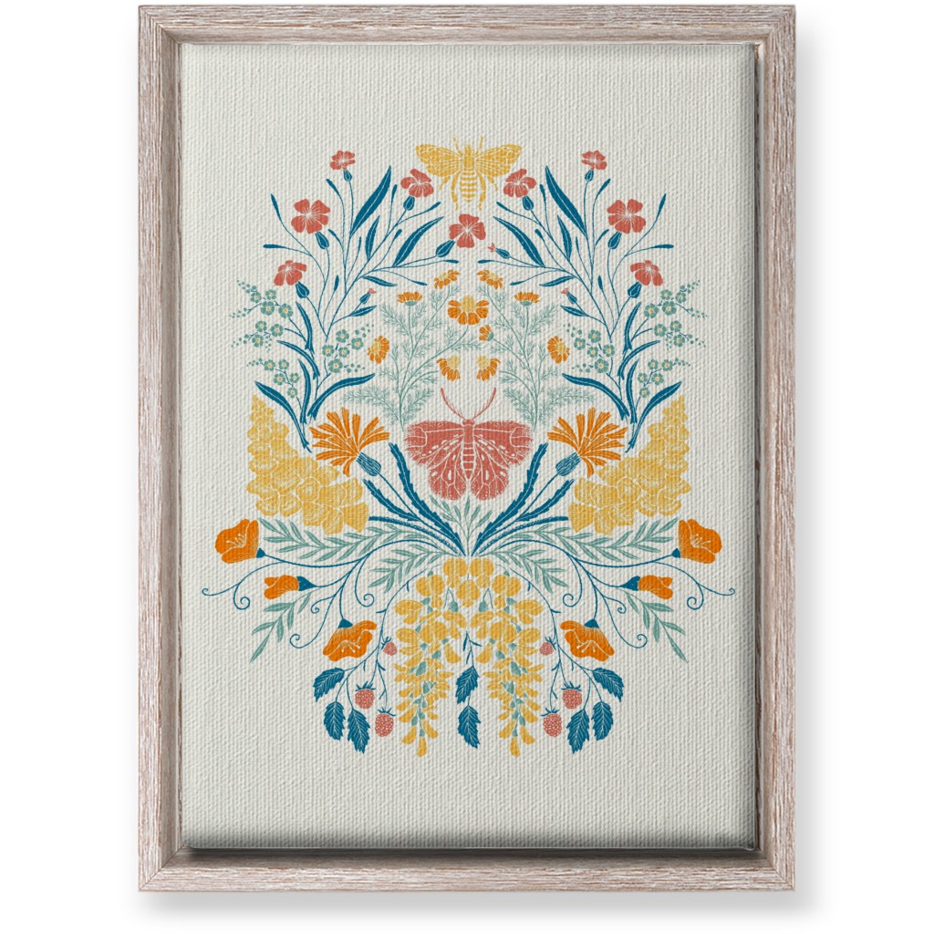 Wildflowers Wall Art, Rustic, Single piece, Canvas, 10x14, Multicolor