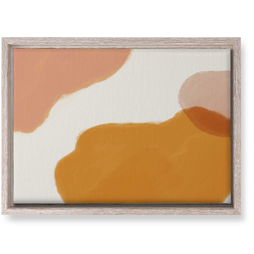 Abstract Shapes - Neutral Wall Art, Rustic, Single piece, Canvas, 10x14, Orange, Orange