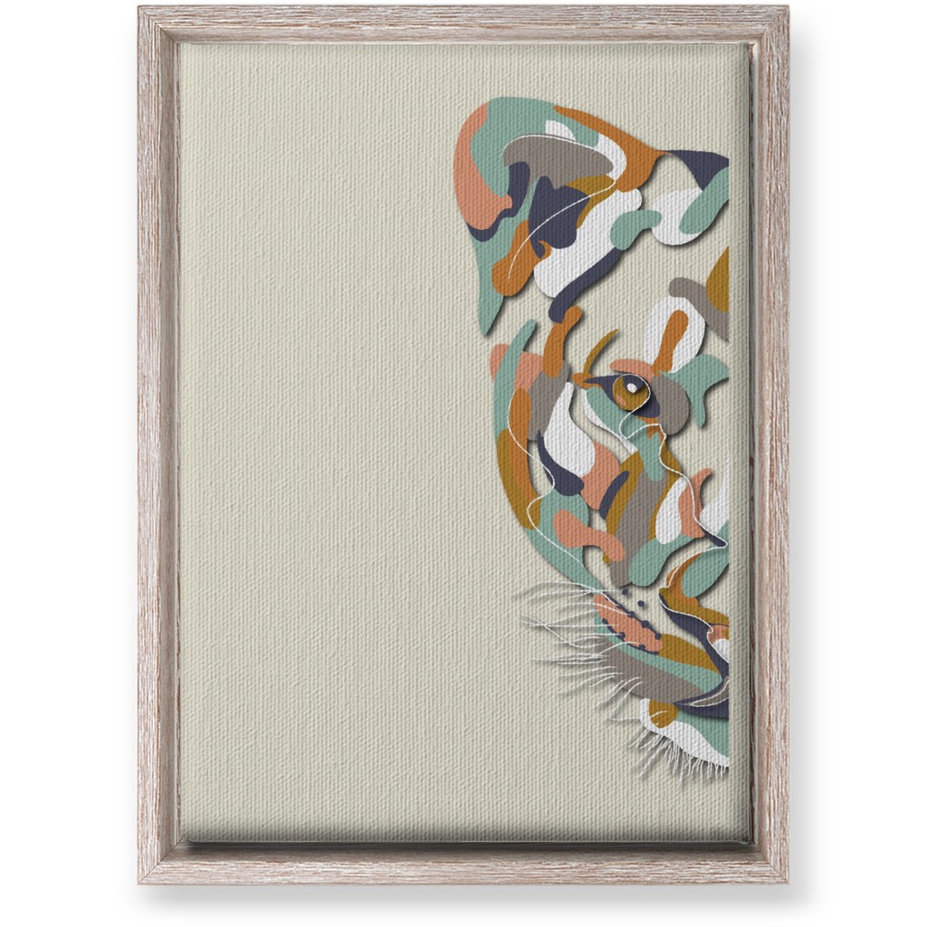 African Lioness Wall Art, Rustic, Single piece, Canvas, 10x14, Beige, Antique White